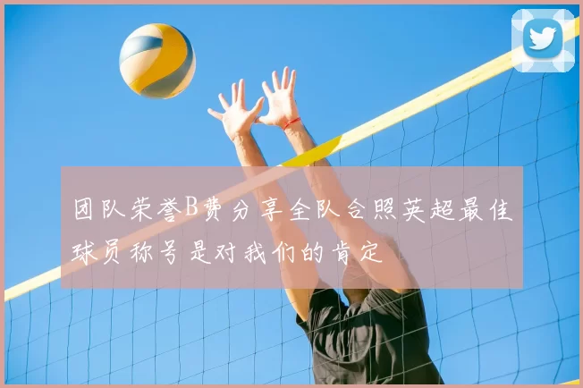 团队荣誉B费分享全队合照英超最佳球员称号是对我们的肯定