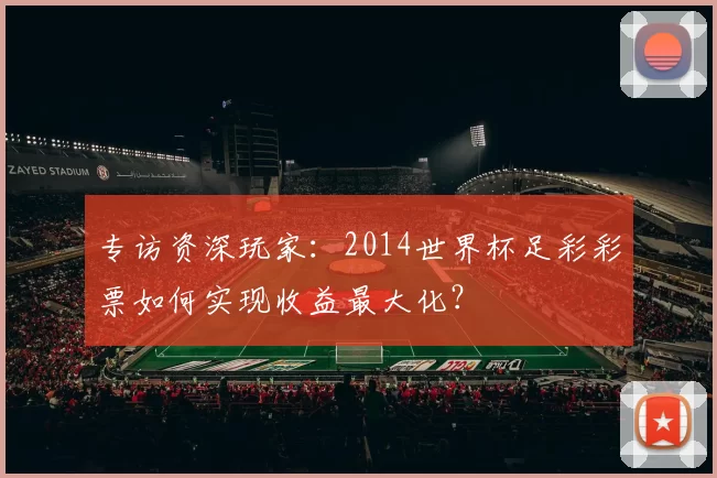 专访资深玩家:2014世界杯足彩彩票如何实现收益最大化?