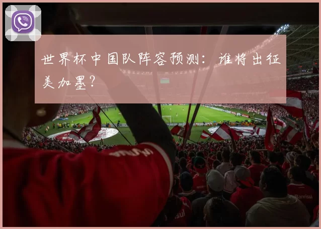 世界杯中国队阵容预测:谁将出征美加墨?